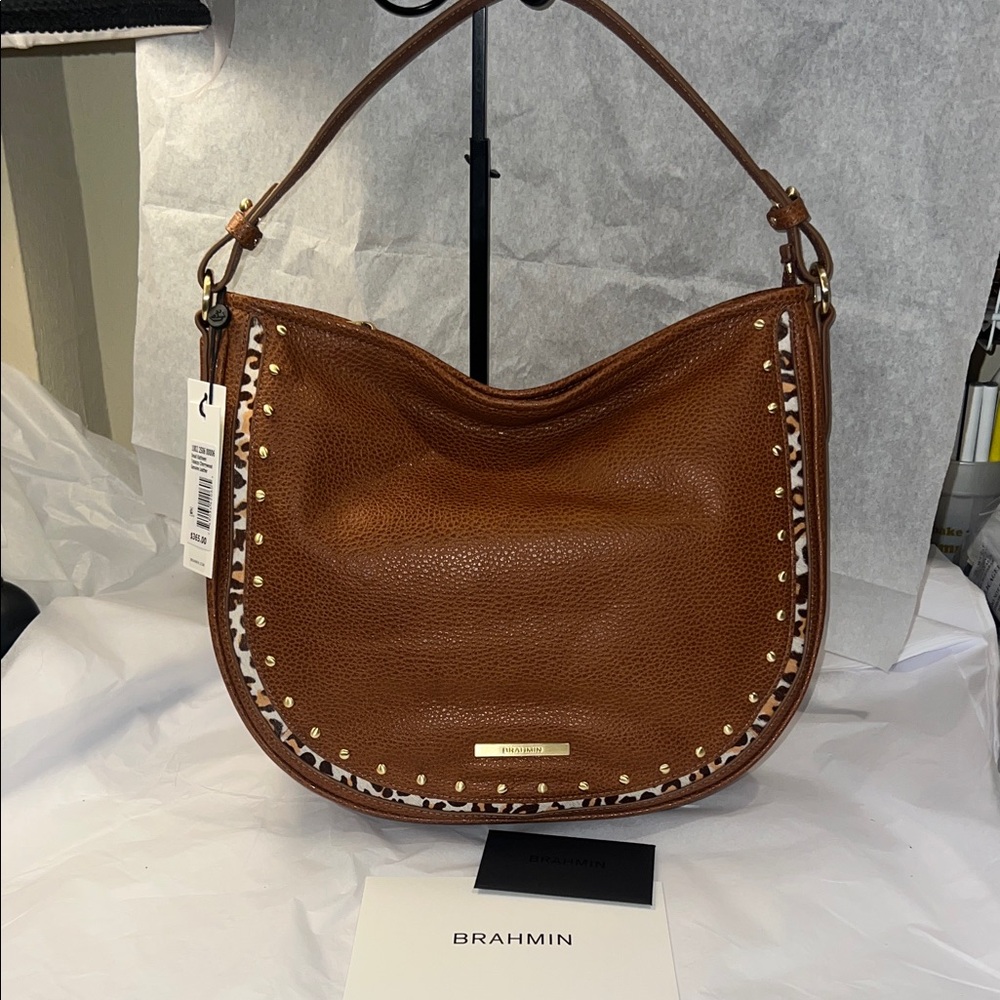 Brahmin Sm Kathleen Tobacco Cherrywood hobo